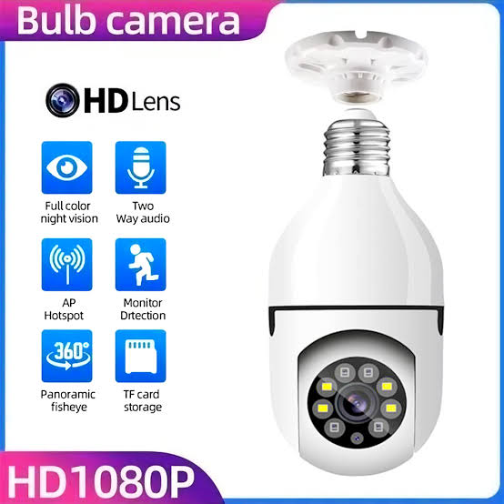 New Speed-x Bulb Camera 1080p Wifi 360 Degree Panoramic Night Vision